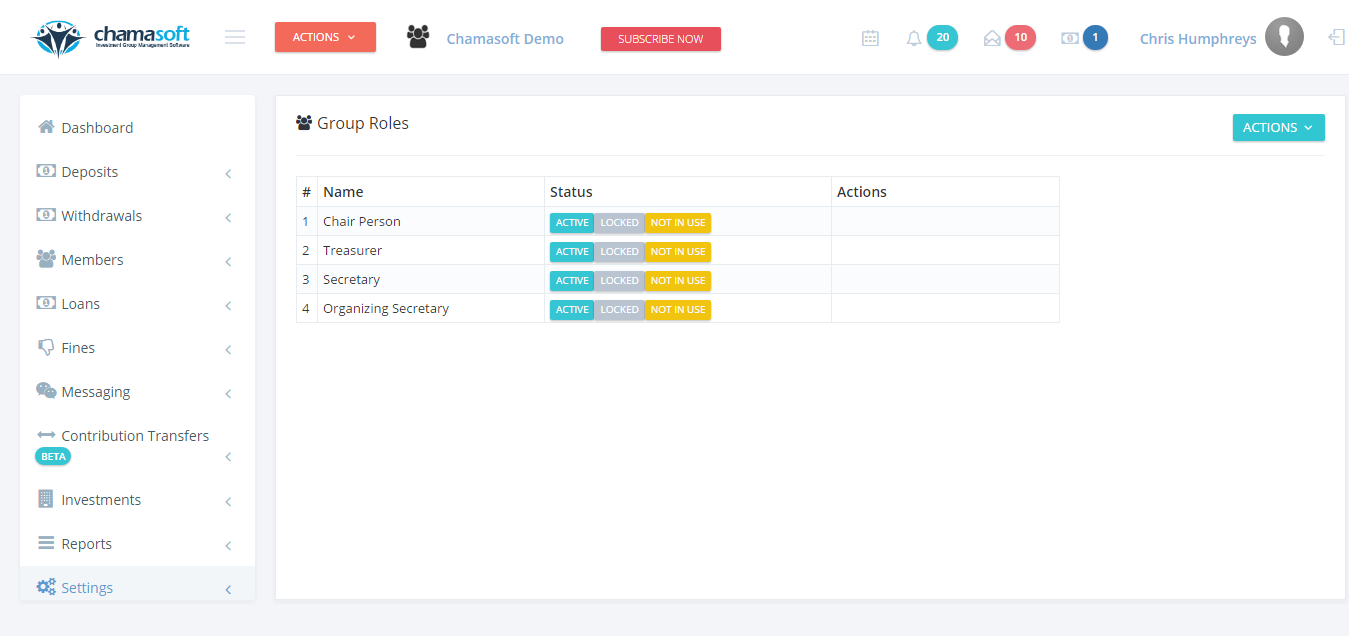 Group Roles