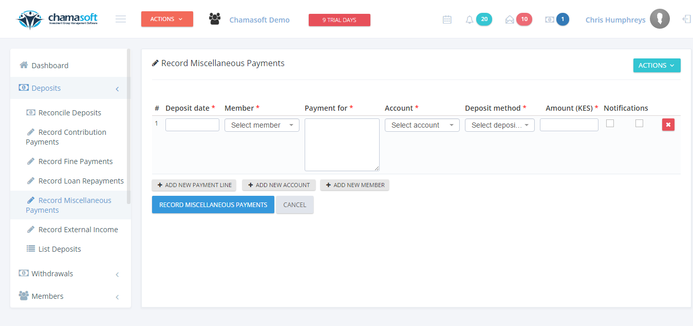 Recording Miscellaneous Payments