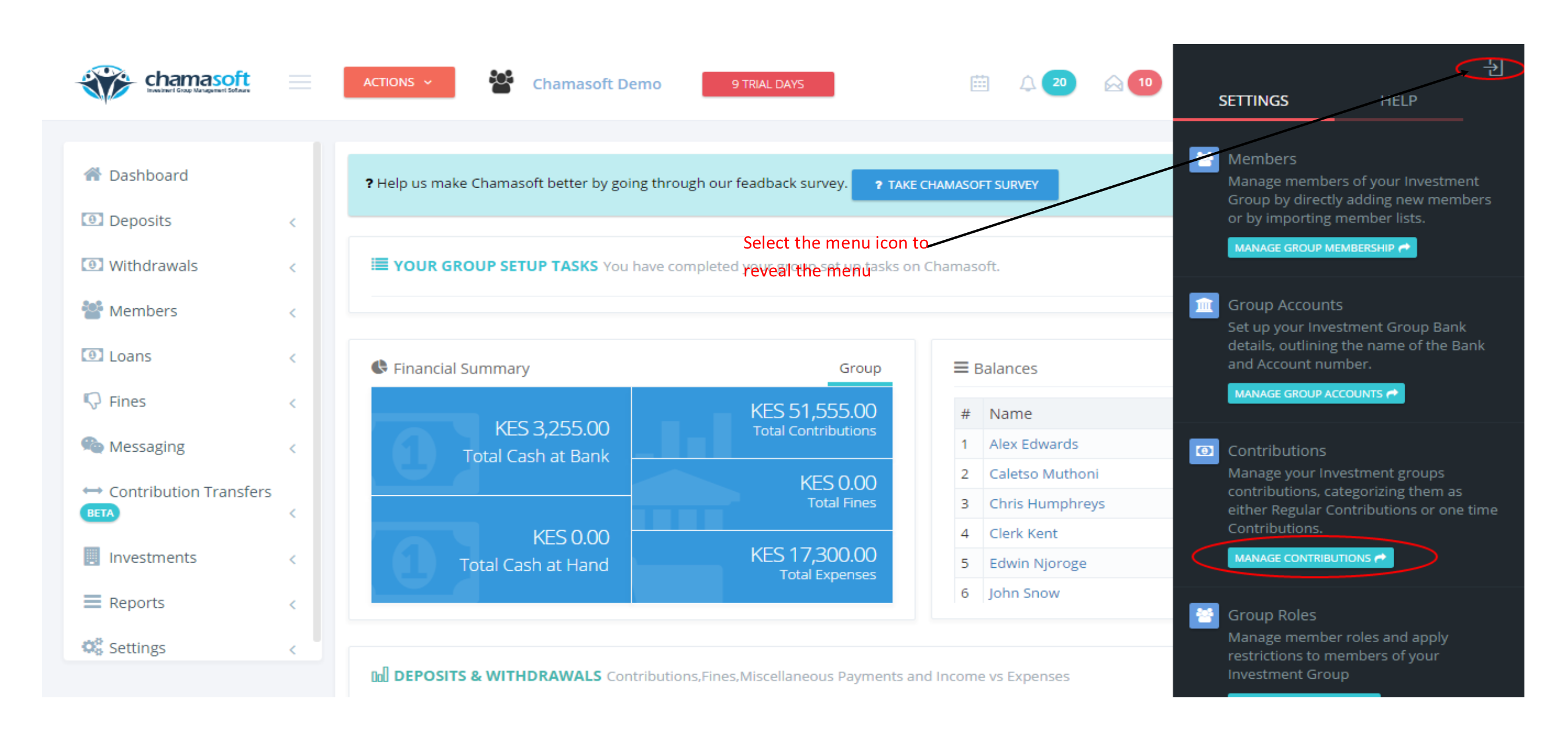 Setting Up Contributions