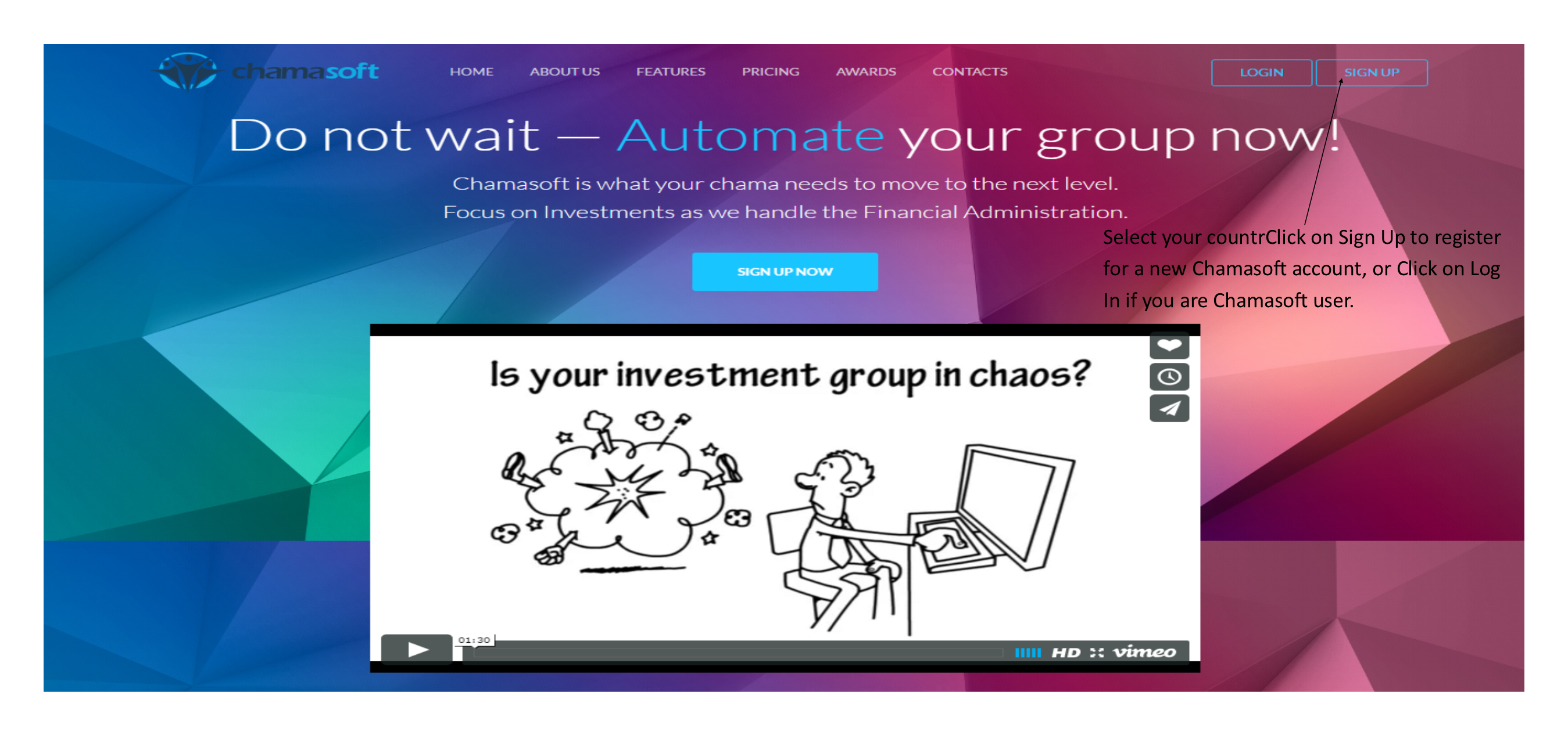 Creating A Chamasoft Group Account