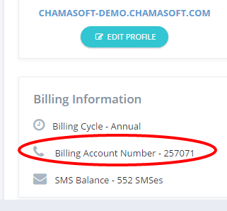 Fig 2:Mpesa Account Number